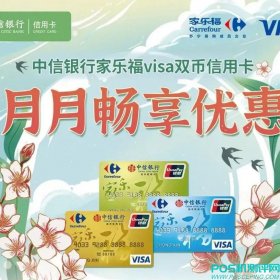 中信银行visa双币信用卡 | 新户专享️满51减50元！